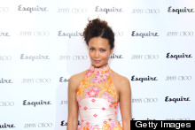 Thandie Newton Works Fierce Florals At Jimmy Choo Party