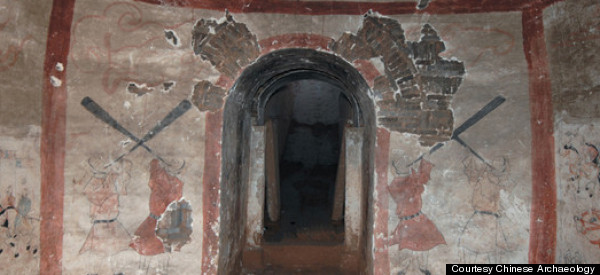 Ancient Artwork Found Intact In Looted 'Mural Tomb'