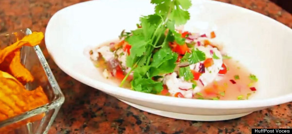 Cena en 20 minutos: Ceviche de corvina (VIDEO)