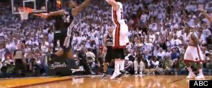 WATCH: One Shoe, Three Points!