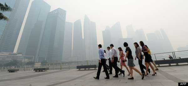 Pollution record à Singapour