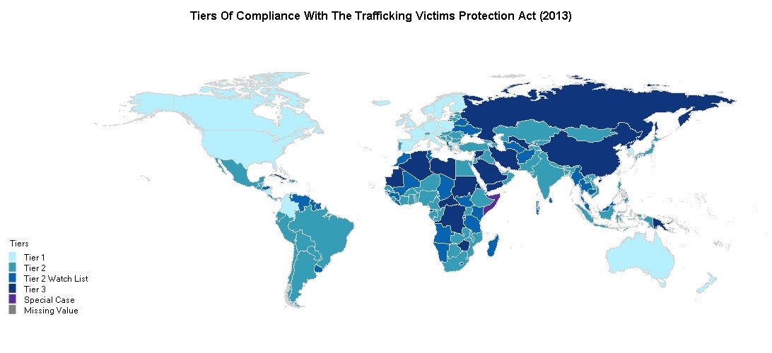 Gallery Human Trafficking World Map 2012