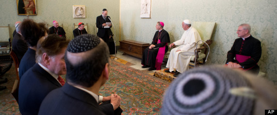 Pope with Jewish leaders
