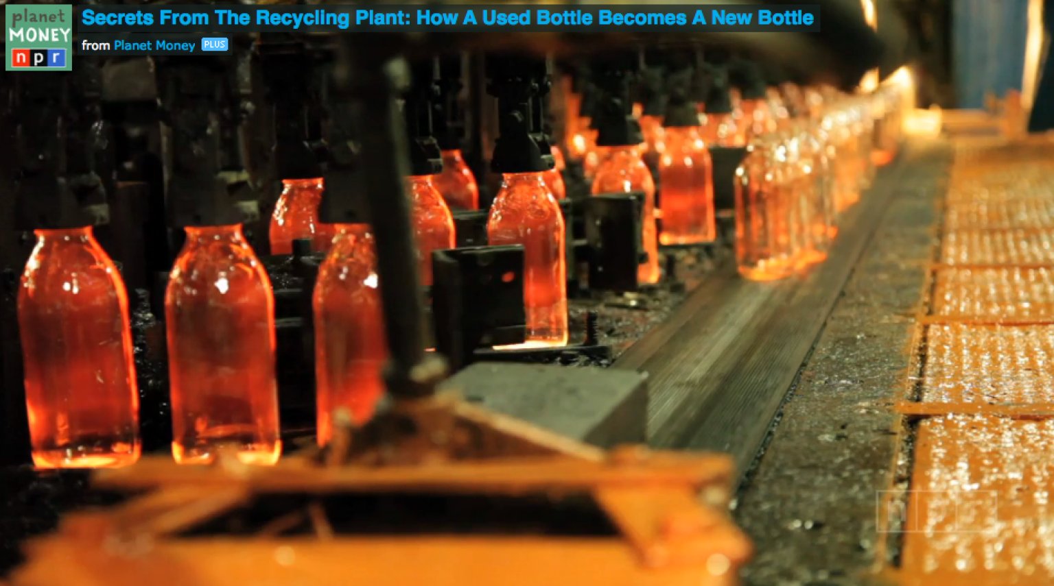 Mesmerizing Glass Recycling Video Shows How New Bottles Are Made