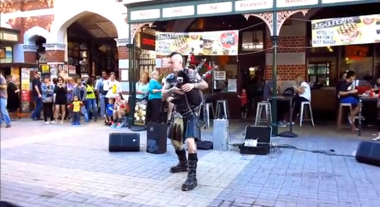 Just A Bagpiper. Playing AC/DC. With Flames. (VIDEO) HuffPost UK