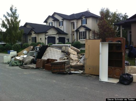 high river flood damage