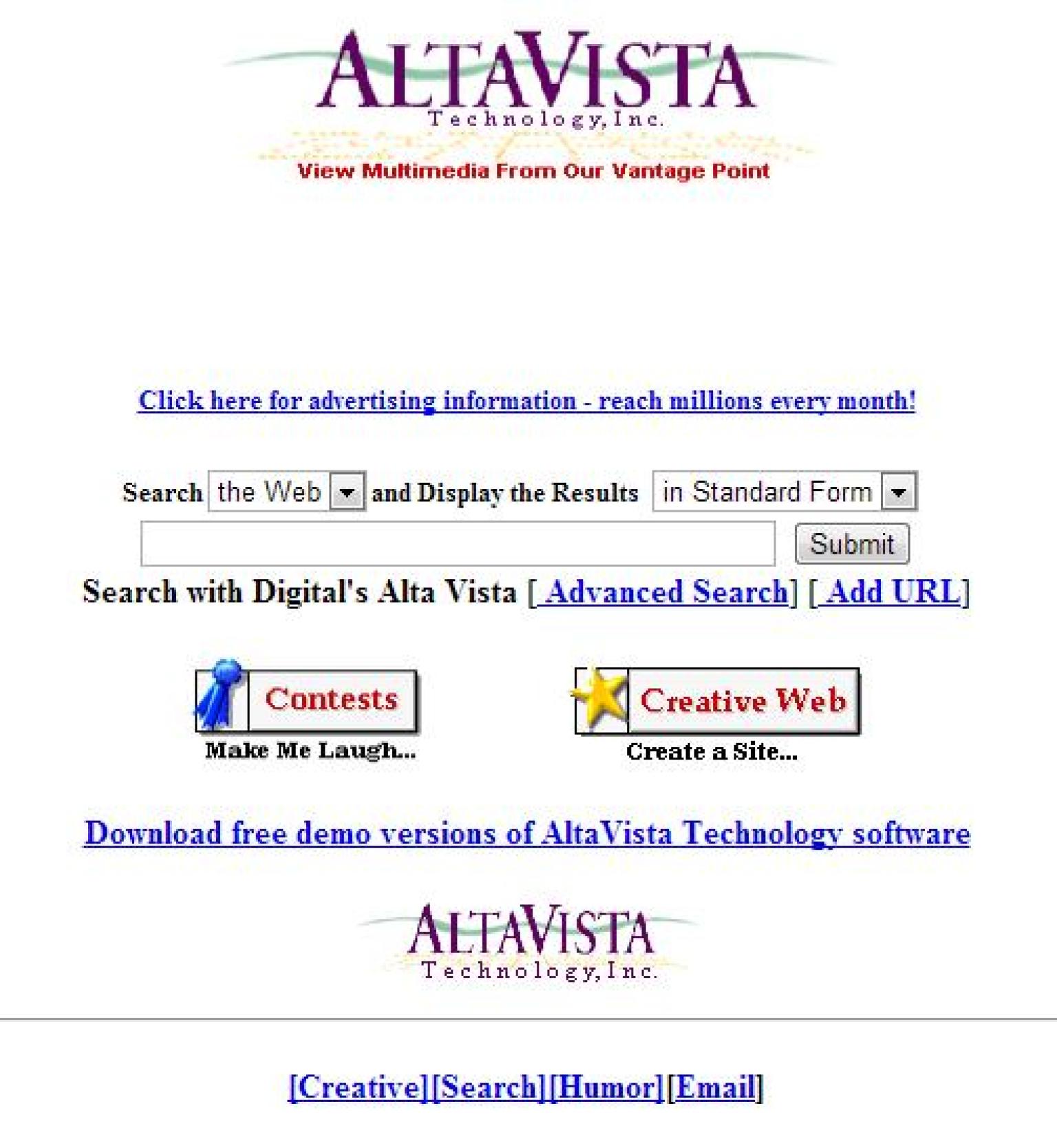  AltaVista, le moteur de recherche de Yahoo fermera le 8 juillet