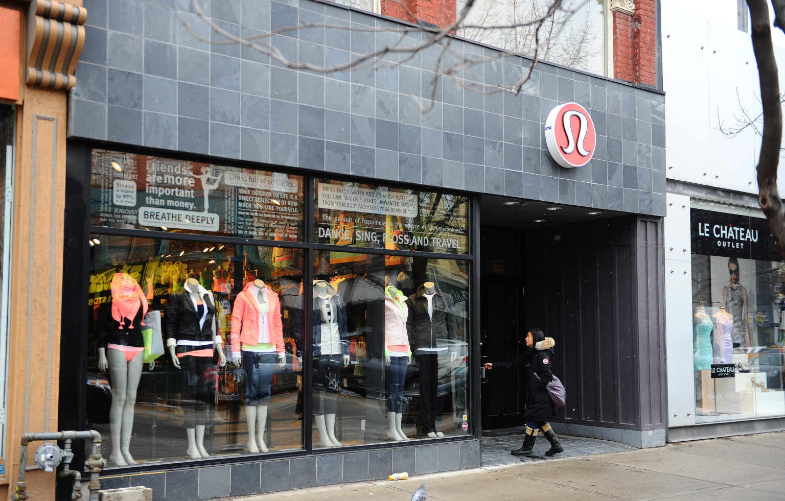 Lululemon store on Queen Street in Toronto Ontario Canada