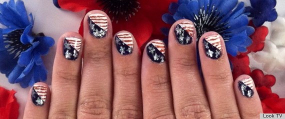 fourth of july nail art