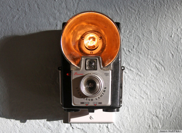 Vintage Camera Night Lights Are The Most Awesome Way To Use Old
