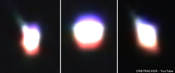 australia ufo changes shape and color