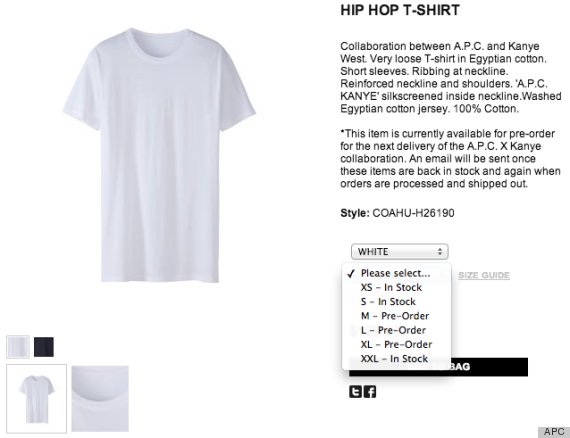 Kanye West Nearly Sells Out APC Clothing Collection, Raises Eyebrows