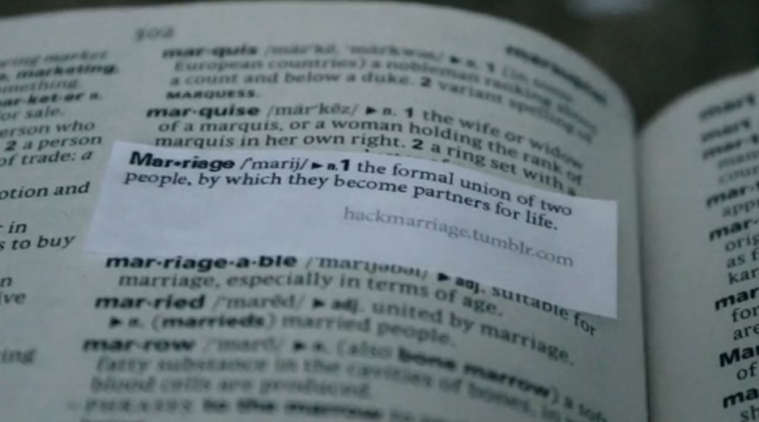 Defining Marriage