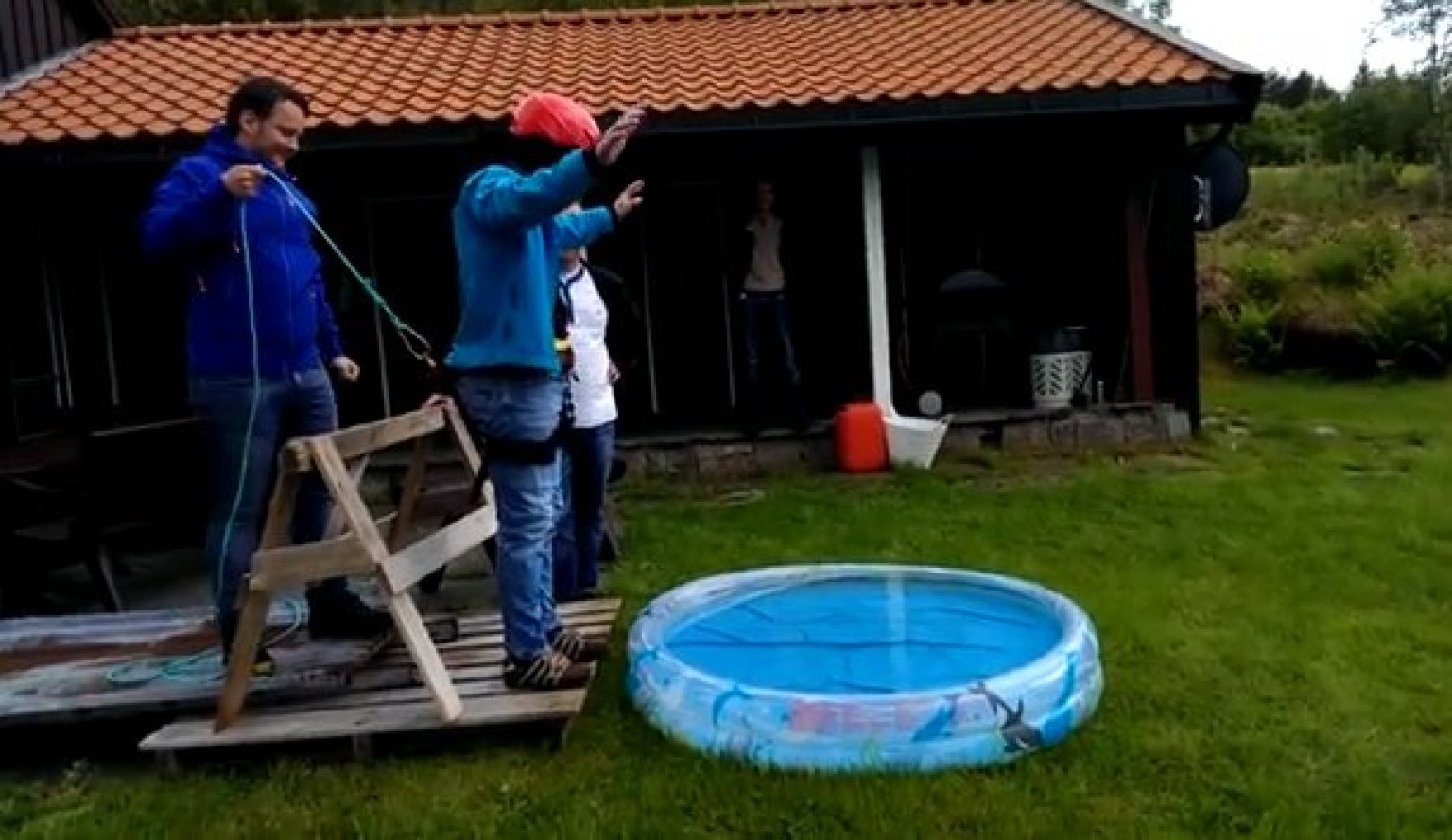 Norwegian Bachelor Party Pulls Bungee Jumping Prank On Groom (VIDEO