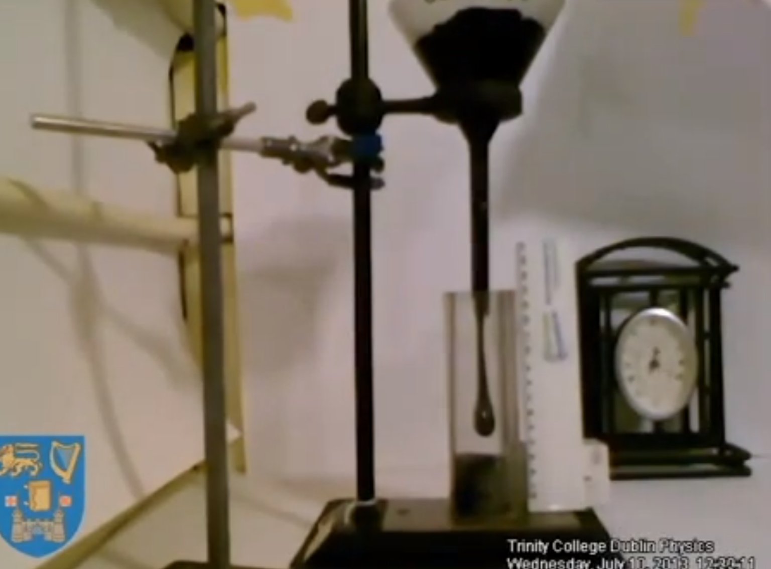 Pitch Drop Experiment At Trinity College Dublin Yields Single Drip