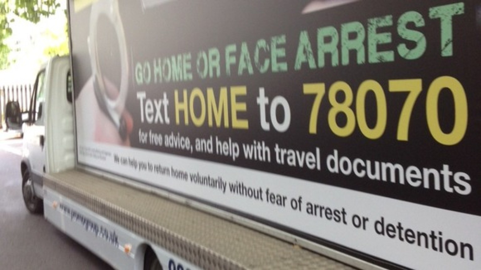 Illegal Immigrants Warned With 'Go Home Or Face Arrest' Adverts