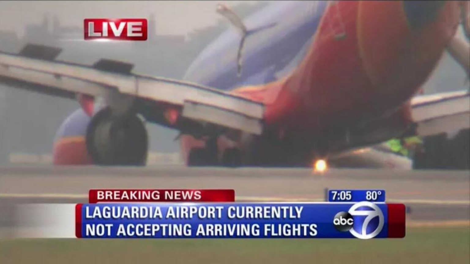 LaGuardia Landing Gear Fails On Southwest Airlines Flight (VIDEO