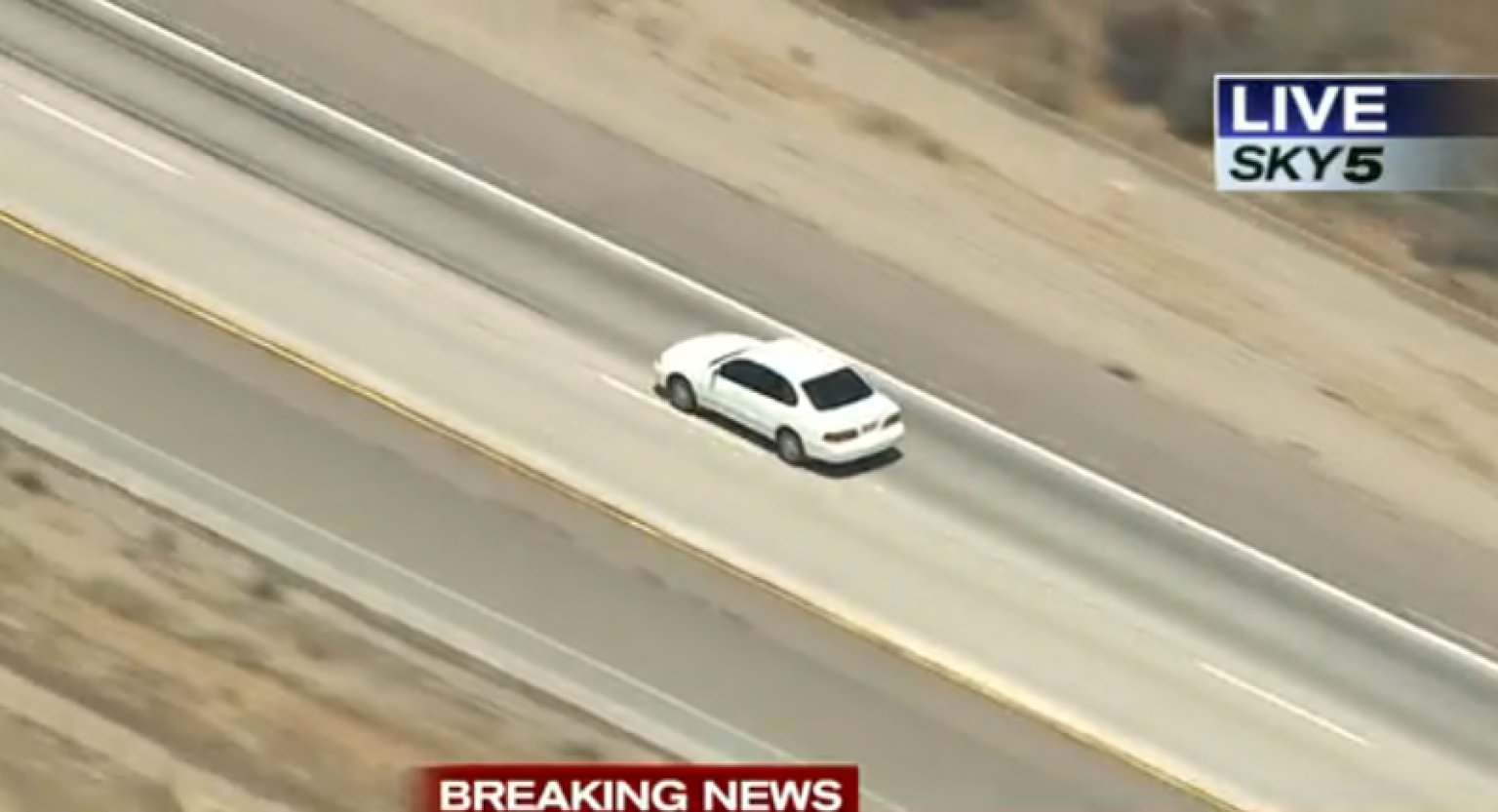 Simi Valley Car Chase California Police Follow Stolen Vehicle In High