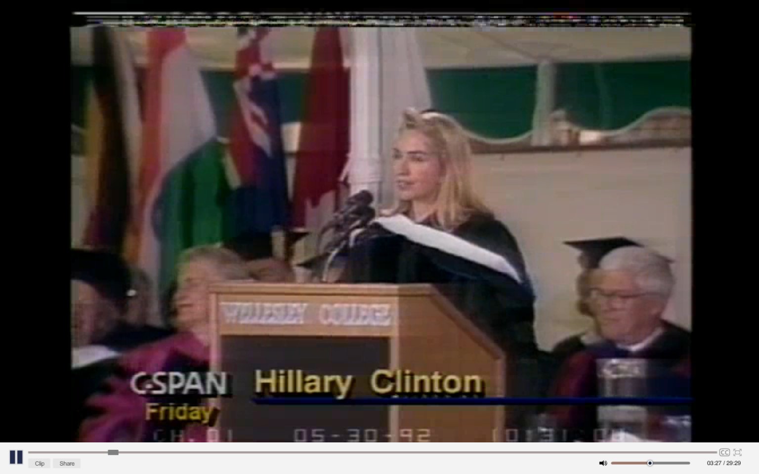 Hillary Clintons 1992 Wellesley Commencement Speech Tackles Issues Relevant Decades Later