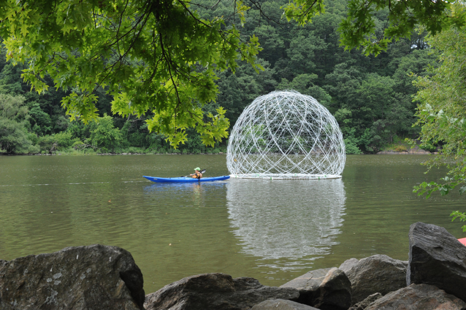 'Harvest Dome' Transforms Broken Umbrellas Into A Giant Floating Art
