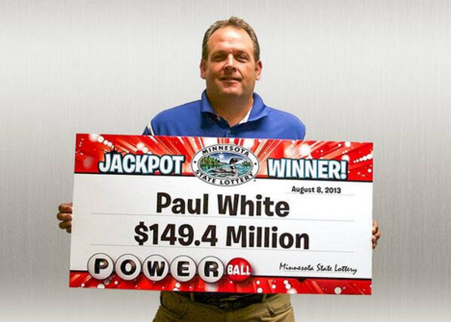 Paul White Of Ham Lake, Minnesota, 1 Of 3 Powerball 
