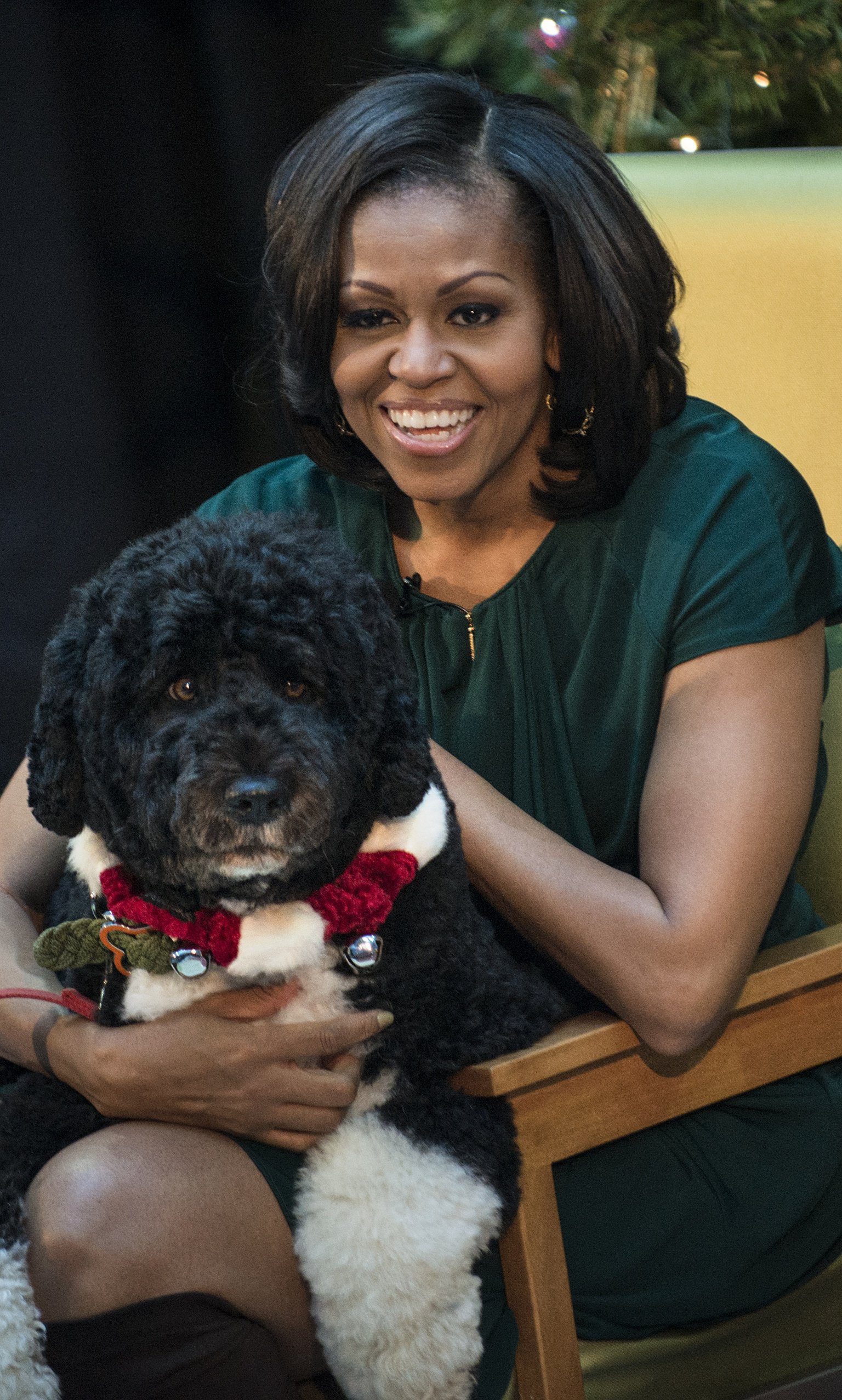 michelle-obama-bo-obama-take-adorable-instagram-selfie-photo