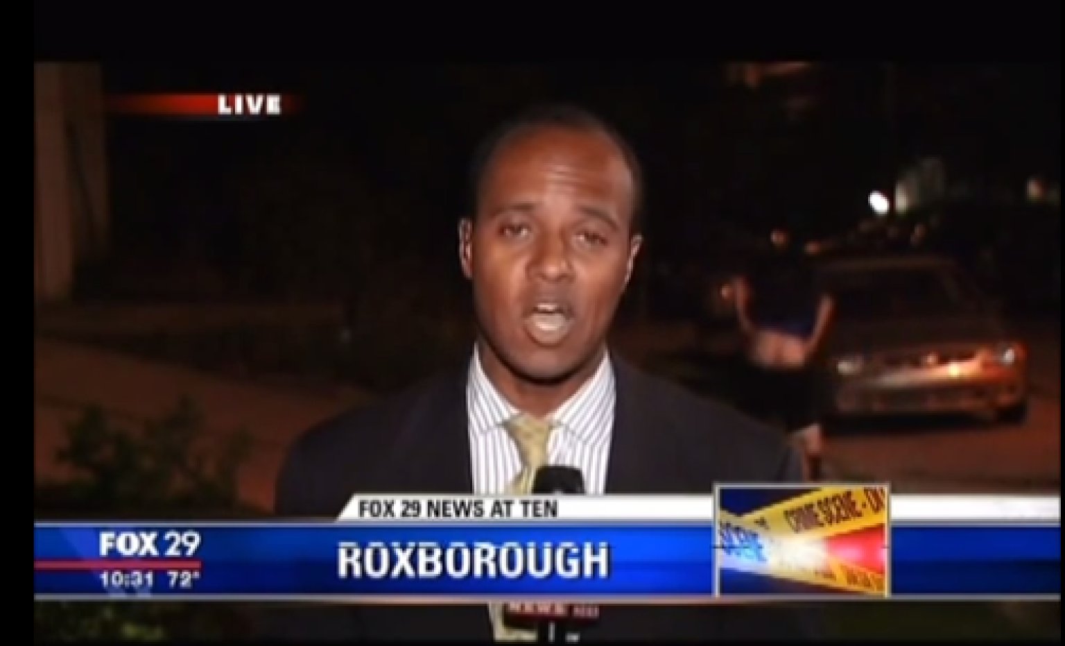 Guy Moons Camera During Live News Shot Reporter Rolls With It Because Hes A Professional