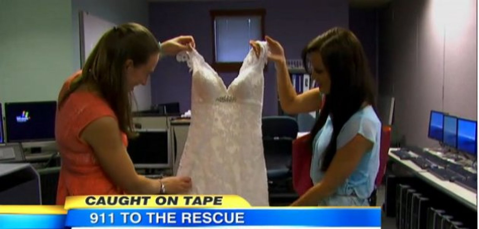 911 Dispatcher Lends Bride Dress After Wedding Day Robbery (PHOTO