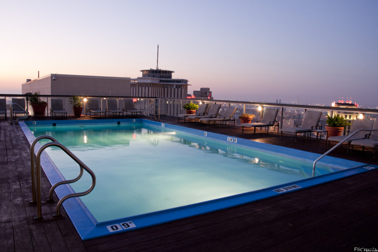 rooftop swimming pool construction