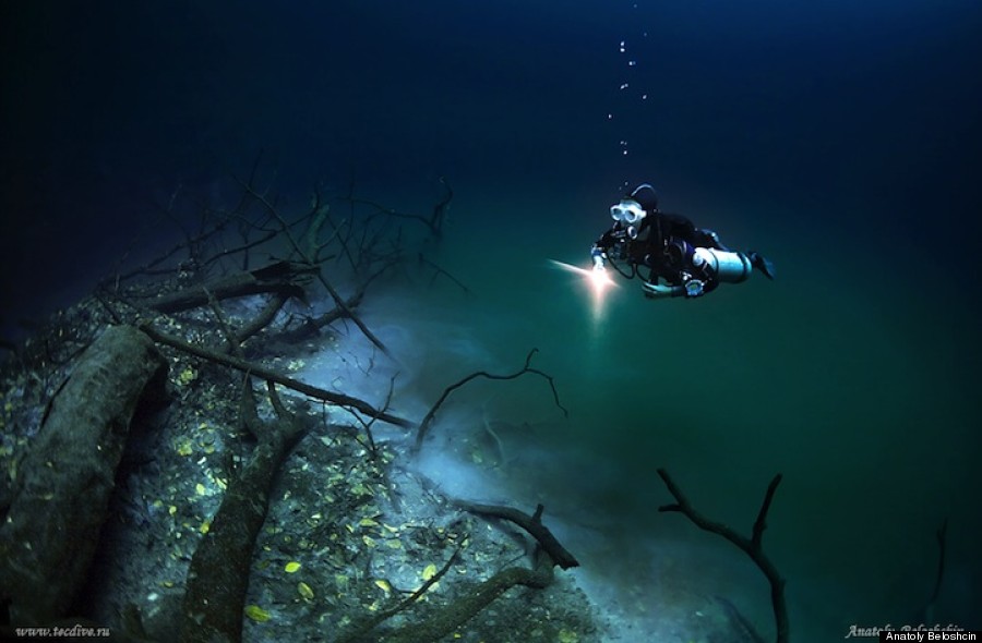 underwater river