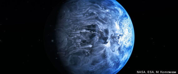 blue alien planet