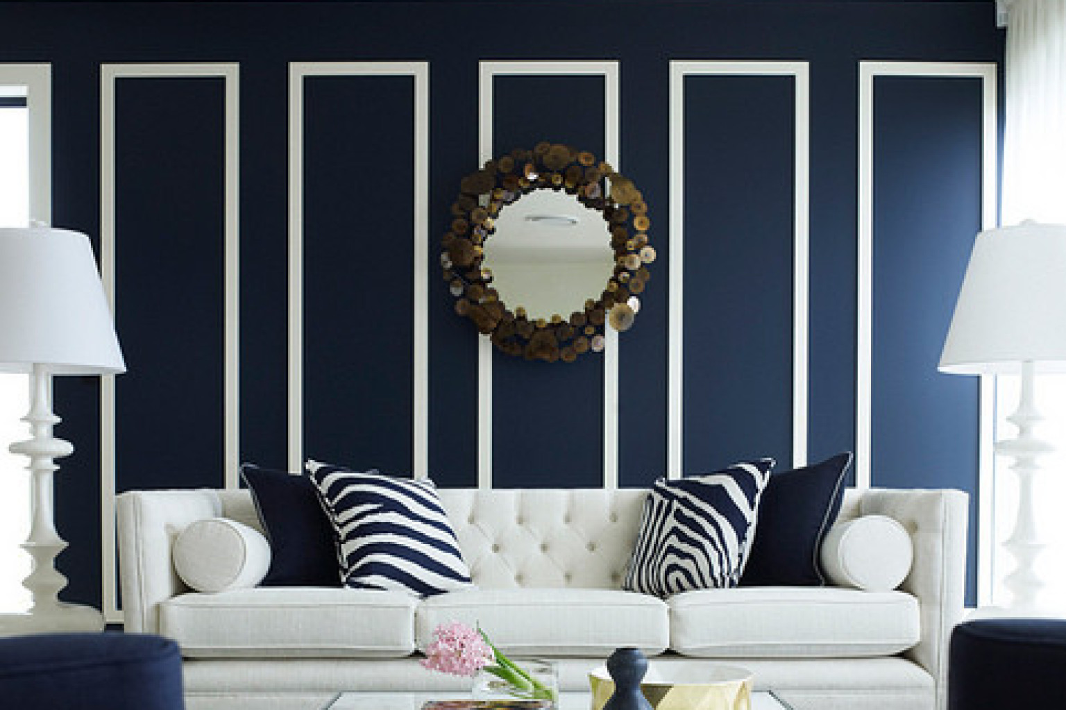 Navy Blue Living Room Decorating Ideas | Zion Modern House