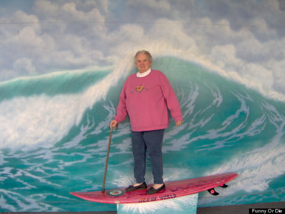 grandma surfboard
