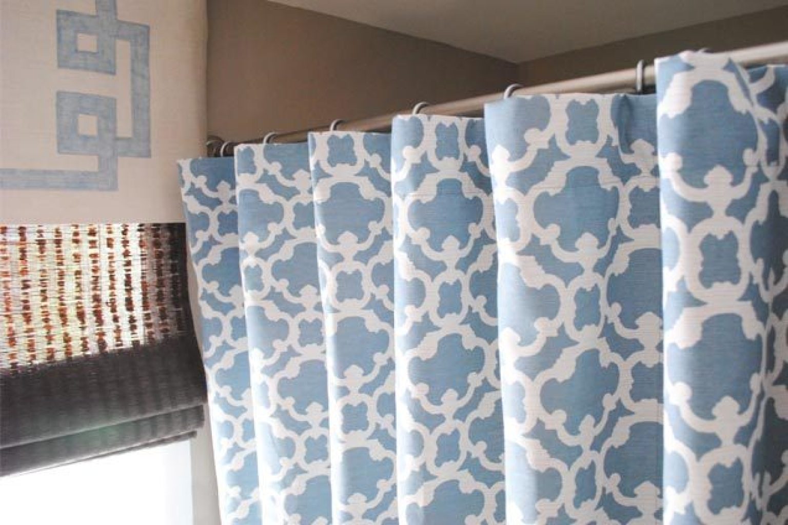 An Easy, Breezy Way to Transform Any Curtain into a Custom Shower