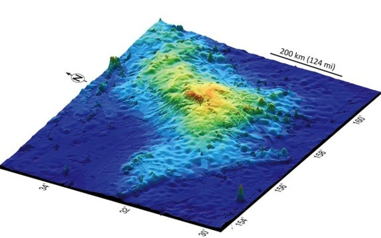 Tamu Massif, Earth's Largest Volcano, Lurks Beneath Pacific Ocean