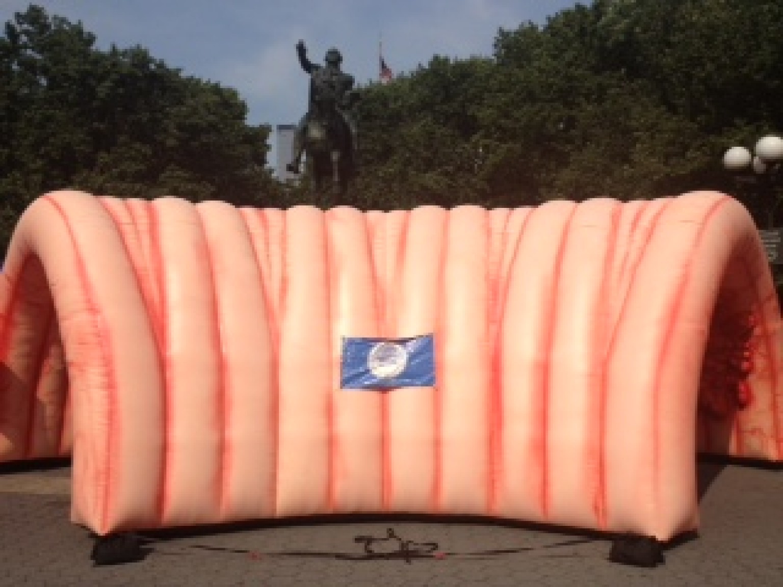 Giant Inflatable Colon In New York To Raise Colon Cancer Awareness