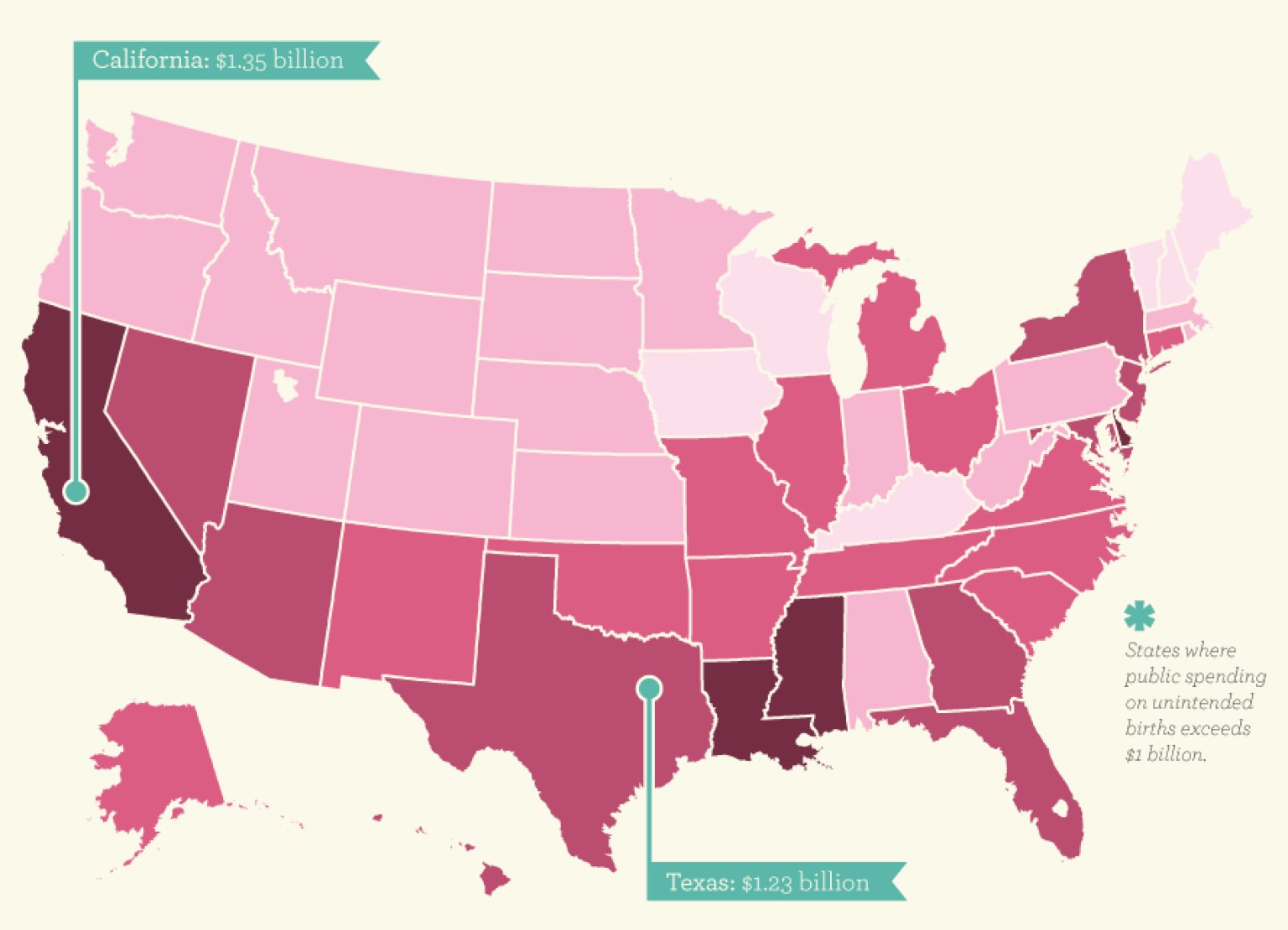 The Geography Of Unintended Pregnancy Infographic