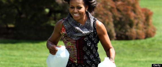 michelle obama drink water