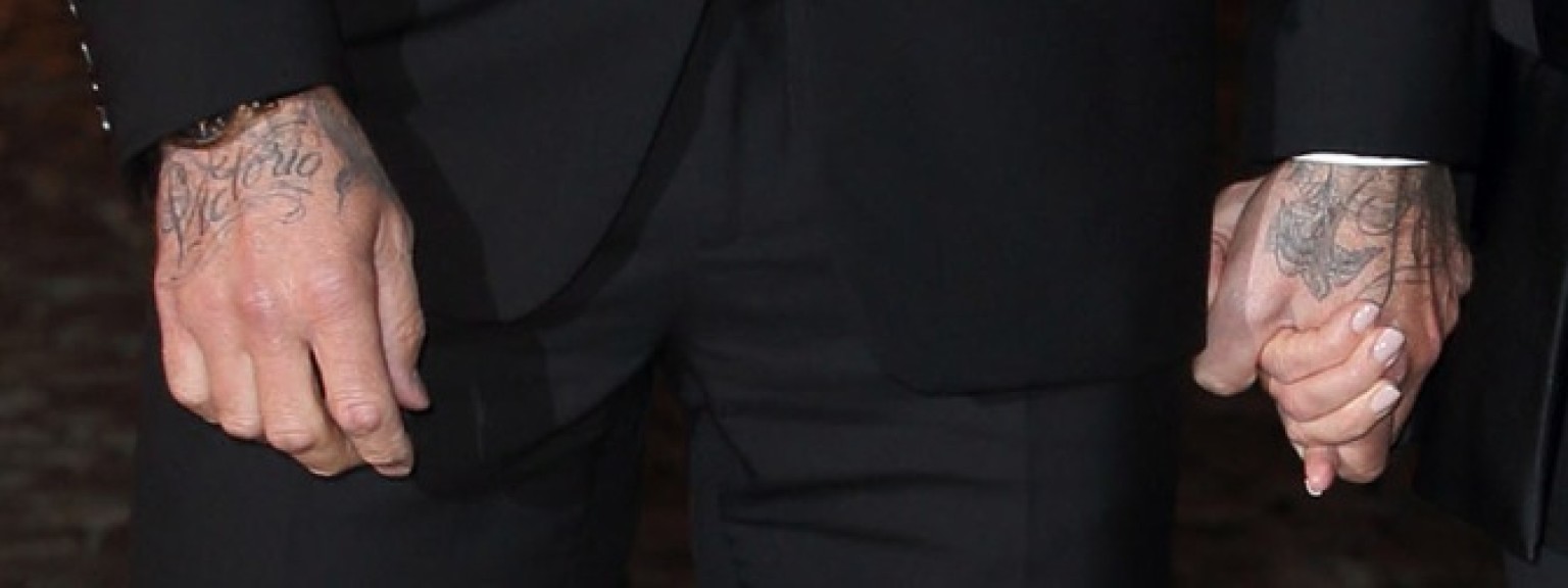 David Beckham Shows His Love With Victoria Tattoo On His Hand (VIDEO