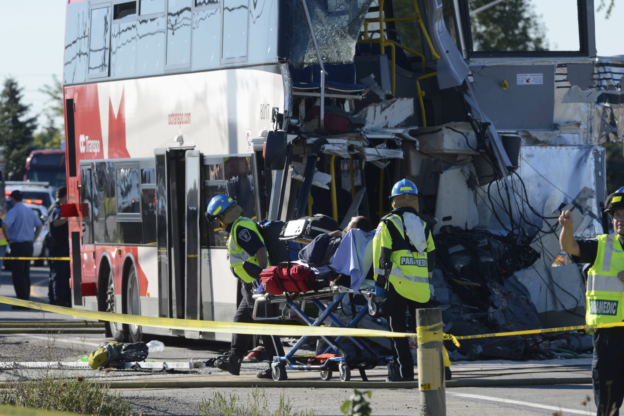 Ottawa Bus Crash Collision Between Bus And Train Results In Multiple
