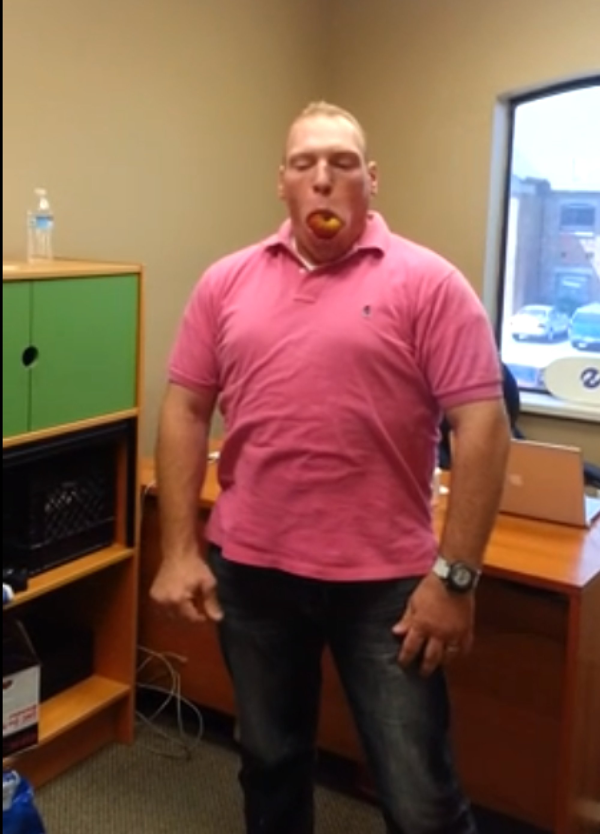 Guy Eats Apple In One Bite Because He Can Video Huffpost