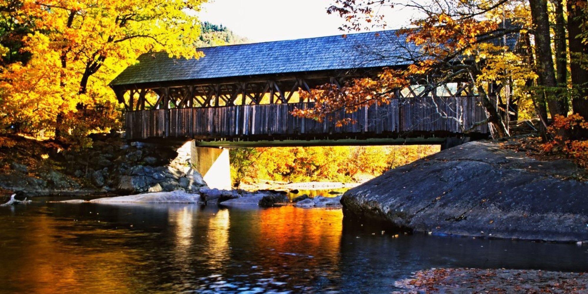 Americas Most Beautiful Covered Bridges Huffpost