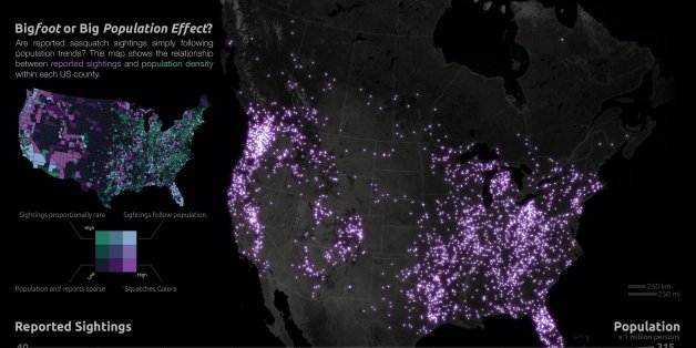 Bigfoot Sightings Map: See 92 Years Of 'squatch In The U.s., Canada By 