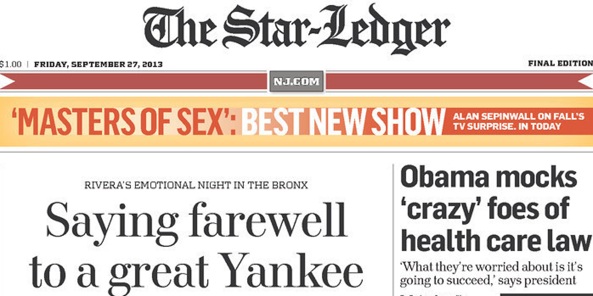 New Jersey's StarLedger Laying Off A Quarter Of Its Newsroom HuffPost
