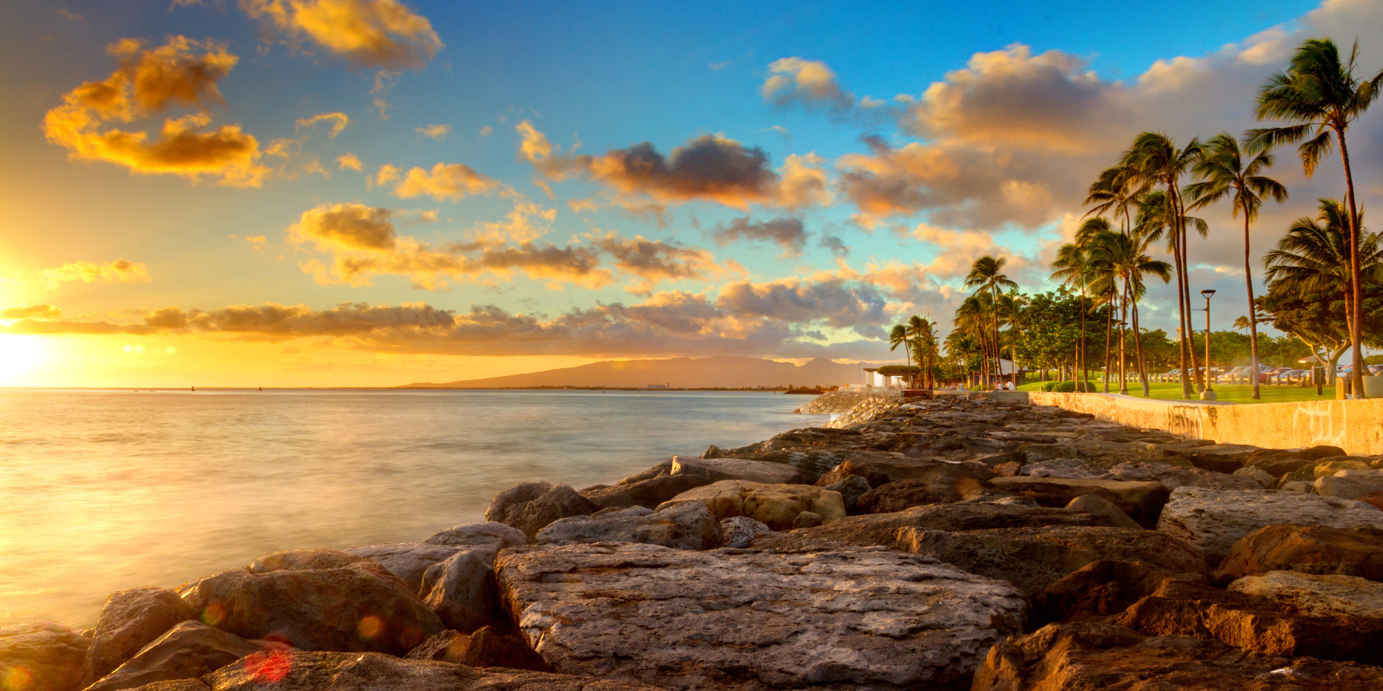 hawaii travel huffpost hi islands getty honolulu stunning kakaako sunset