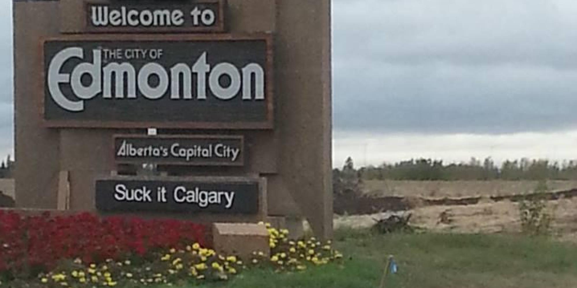 To Edmonton Signs Get New Slogans As Part Of Intricate Pranks