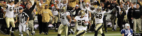 Saints Win Super Bowl Colts Superbowl