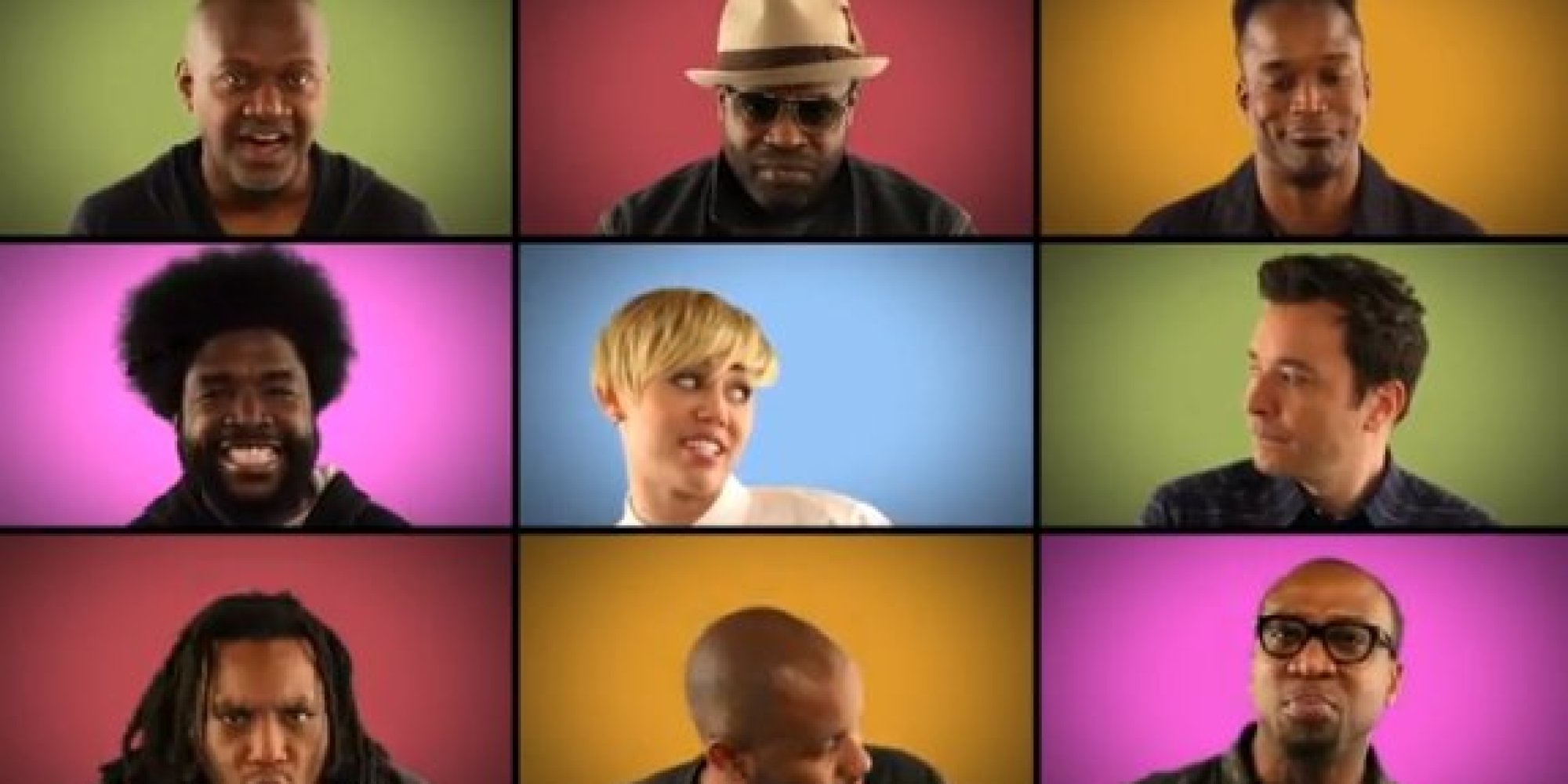 This A Cappella Version Of 'We Can't Stop' With Fallon, The Roots
