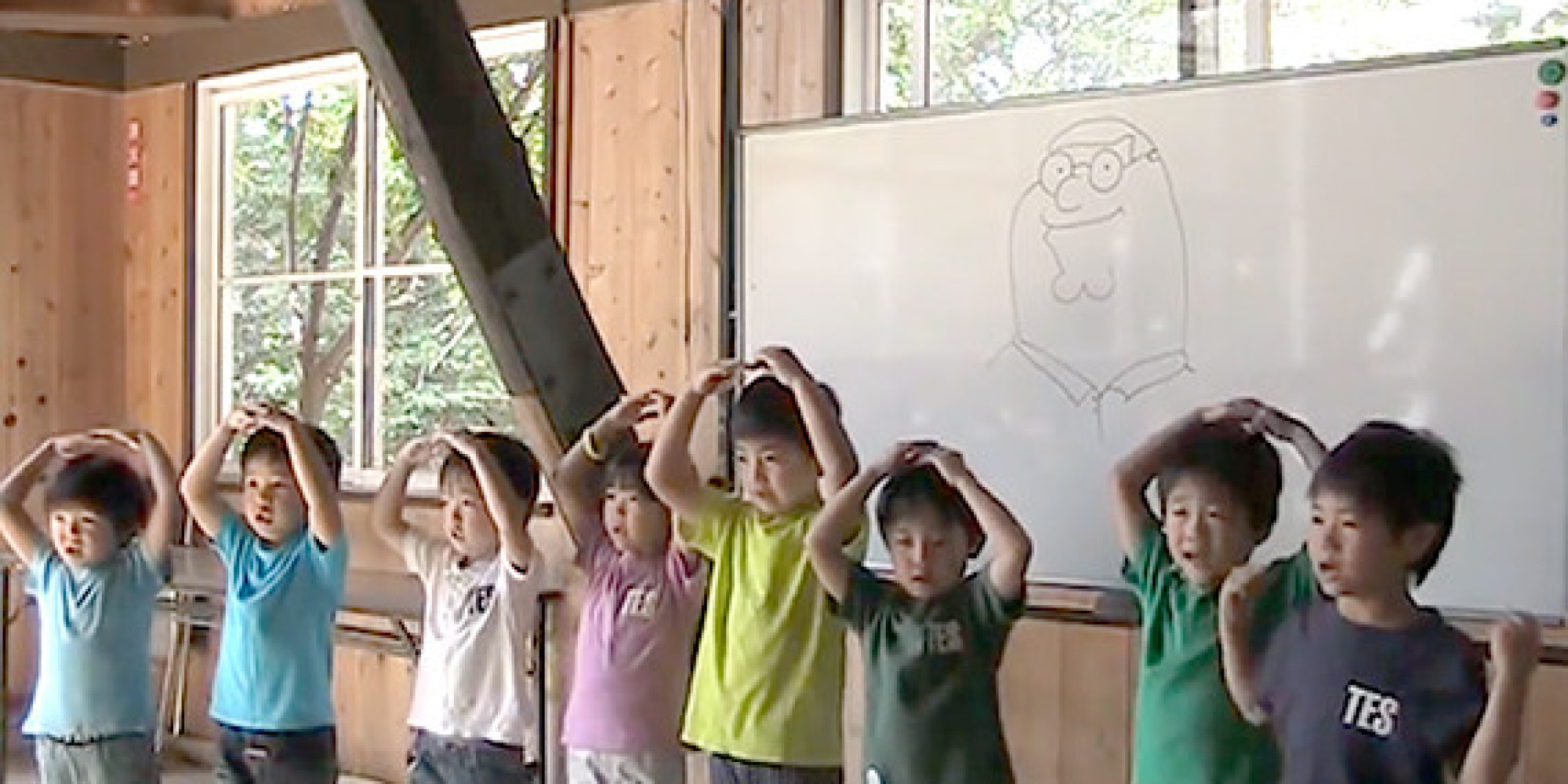 Japanese Kindergarten Class Sing 'Dayman' From 'It's Always Sunny In