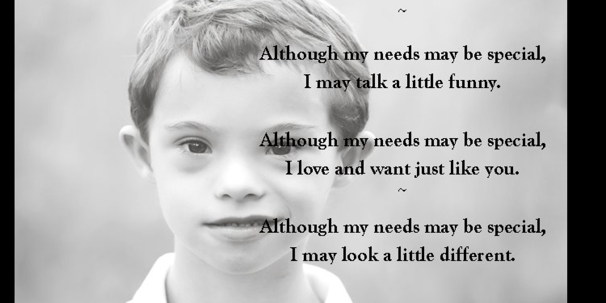 Special:' A Poem Written By a Mom For Her Special Needs Son